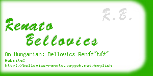 renato bellovics business card